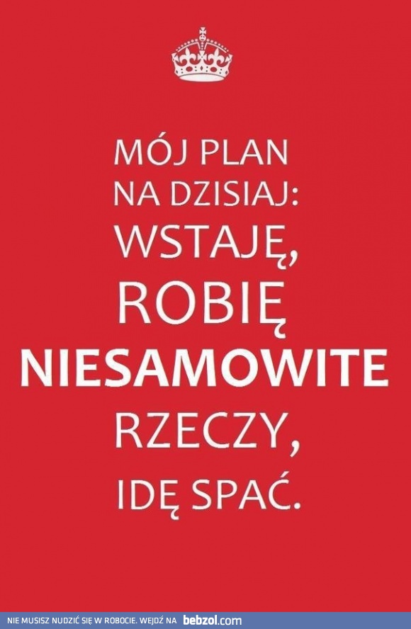 Plan na dziś