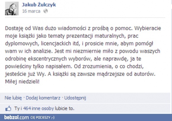 Ty jesteś od rozumienia!