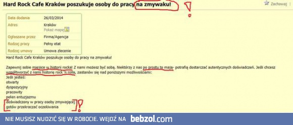 Chcesz współtworzyć historię Rock&Rolla? Zmywaj!