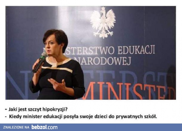 Szczyt hipokryzji