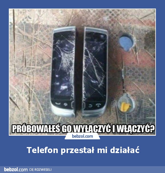 Telefon przestał mi działać