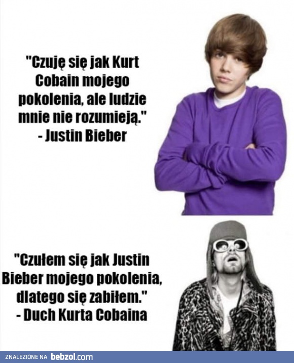 Justin Bieber i Kurt Kobain