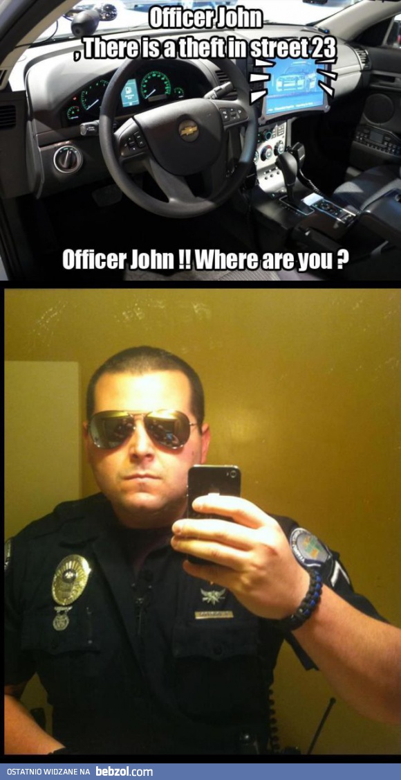 Pan policjant ma inne priorytety