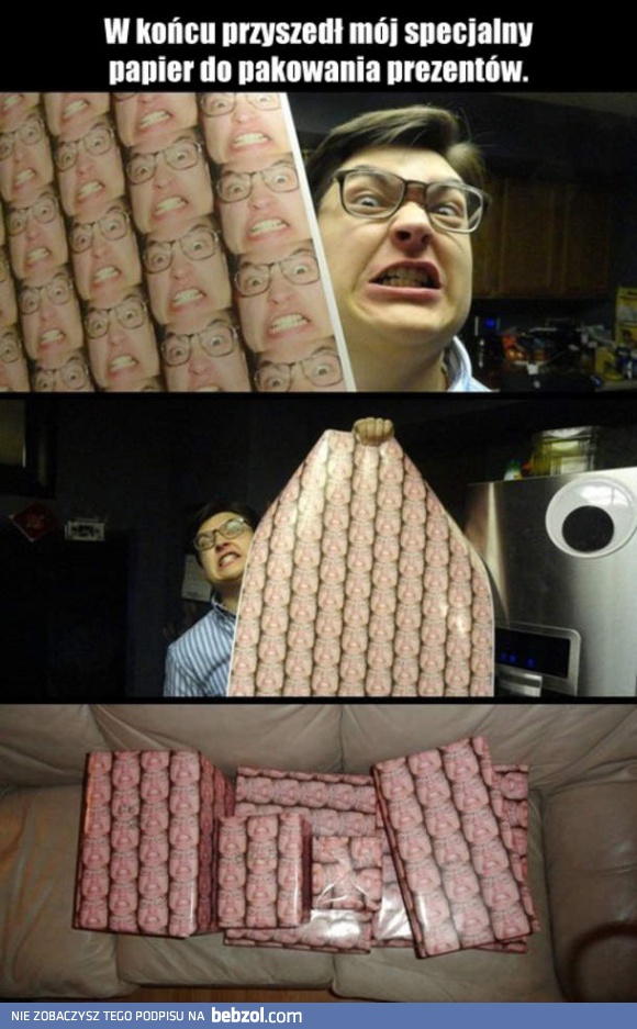 Mój papier do pakowania prezentów