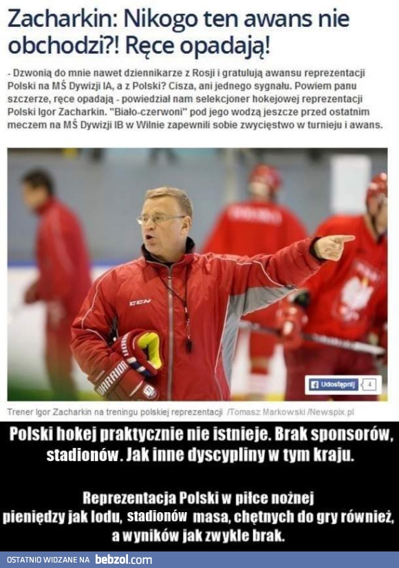 Awans polskich hokeistów