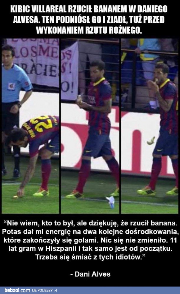 Dani Alves i sytuacja z bananem