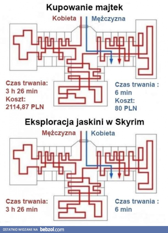 Różnica pomiędzy kobietą a facetem