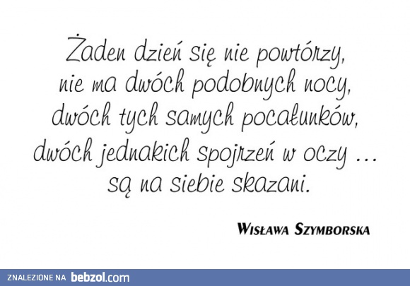 Żaden dzień się już nie powtórzy