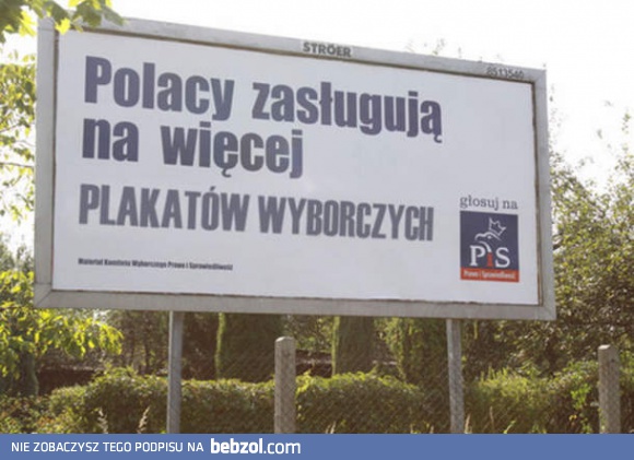 Lud chce plakatów!
