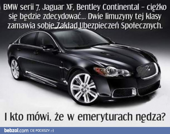 Którym autkiem będzie jeździć ZUS?