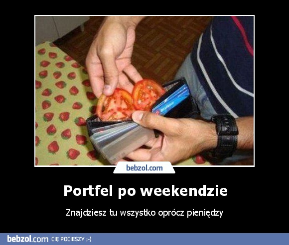 Portfel po weekendzie