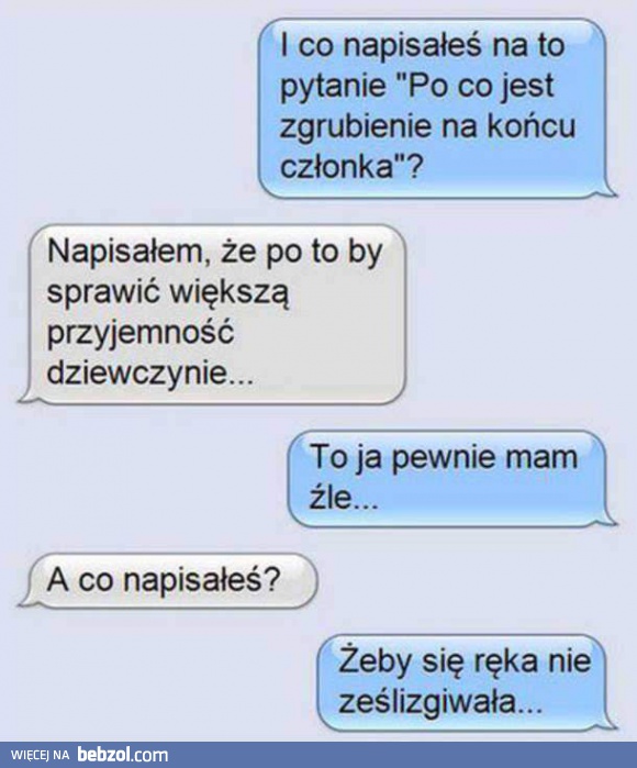 Co napisałeś?