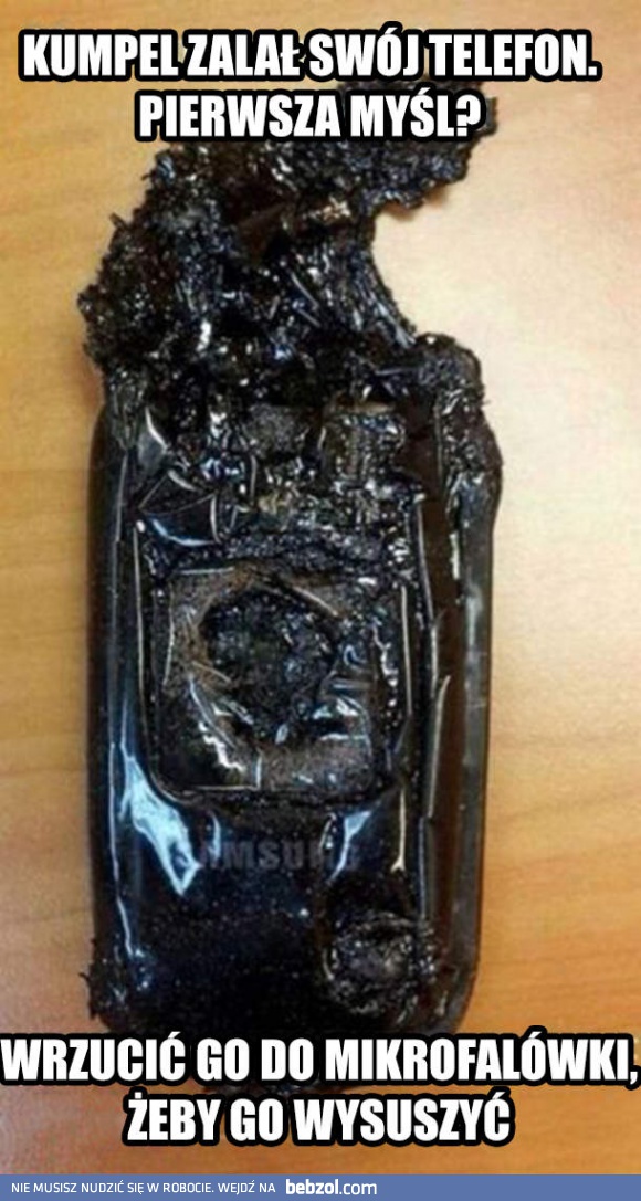 Sposób na zalany telefon