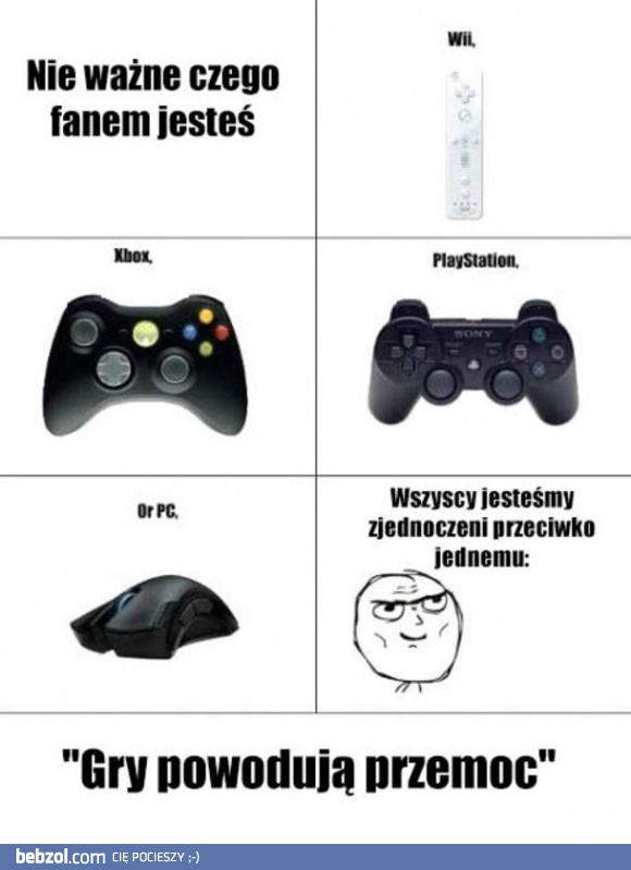 Gry nie powodują przemocy