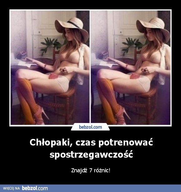 Chłopaki, czas potrenować spostrzegawczość