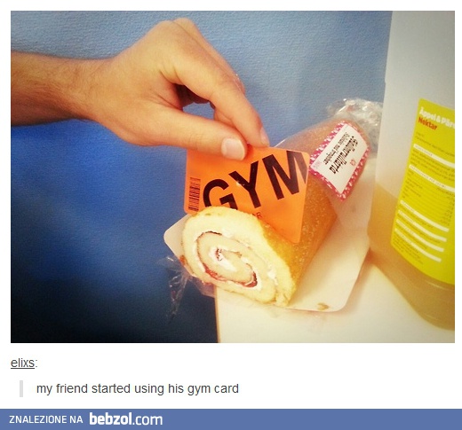 Kolega użył swojej karty na siłownie