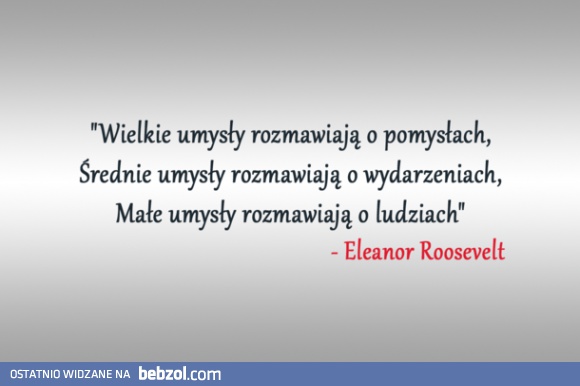 Małe, średnie i wielkie umysły