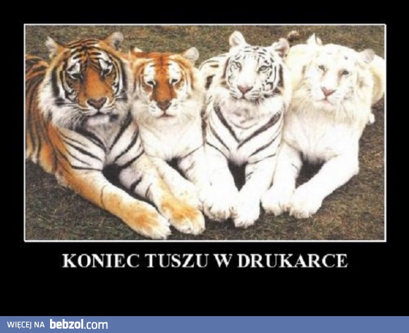 Tusz się skończył