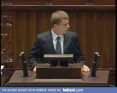 Licealista masakruje posłów w Sejmie