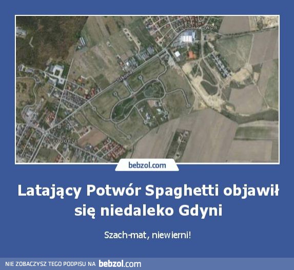 Latający Potwór Spaghetti objawił się niedaleko Gdyni
