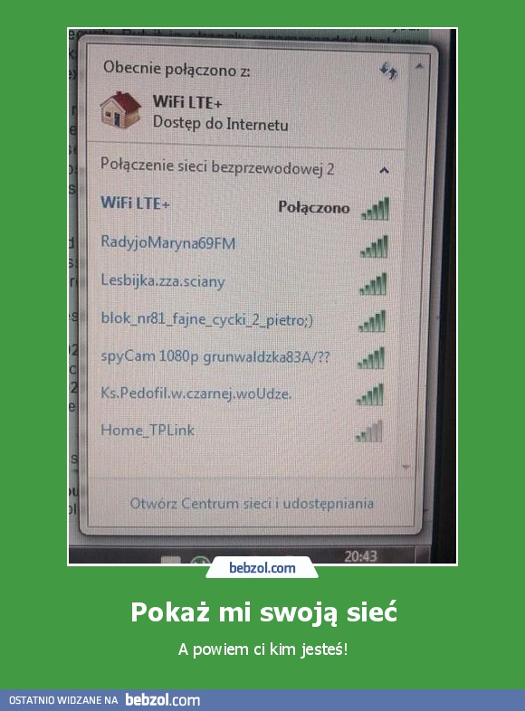 Pokaż mi swoją sieć