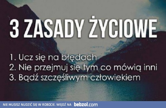 Życiowe zasady