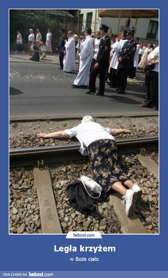 Legła krzyżem