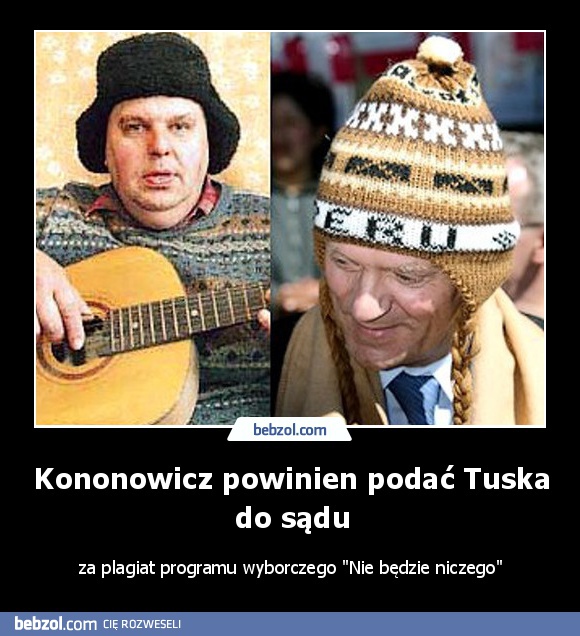 Kononowicz powinien podać Tuska do sądu