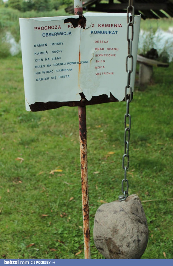 Kamienna prognoza pogody