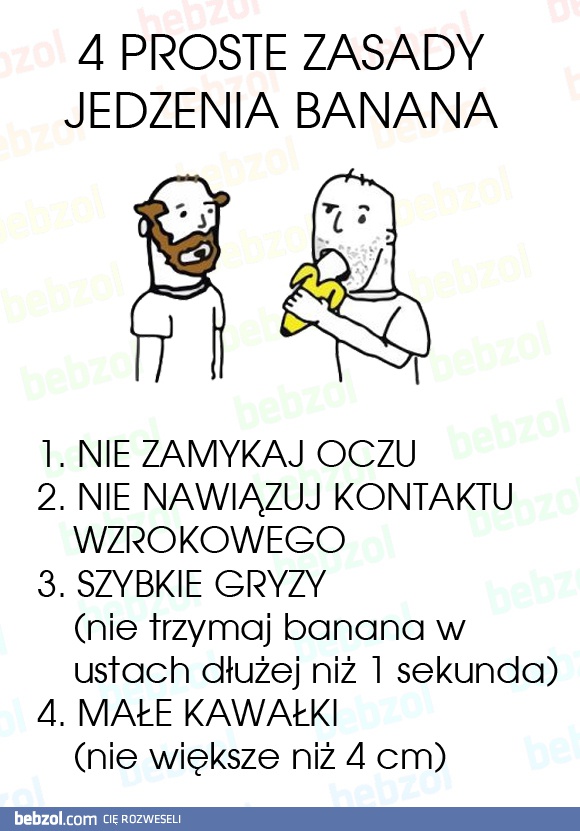 4 zasady jedzenia banana