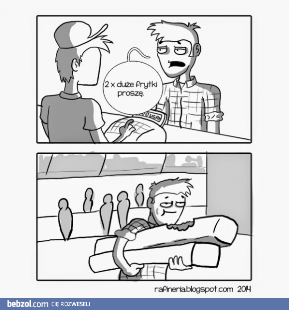 Dwa razy duże frytki