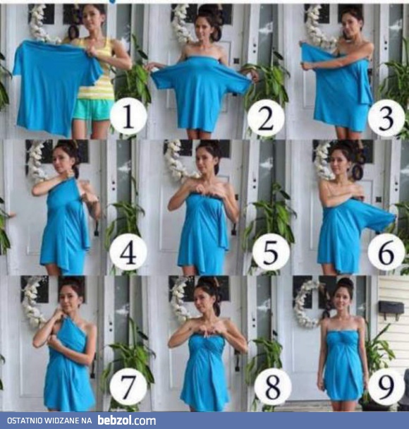 Jak zrobić sukienkę z męskiej koszulki?