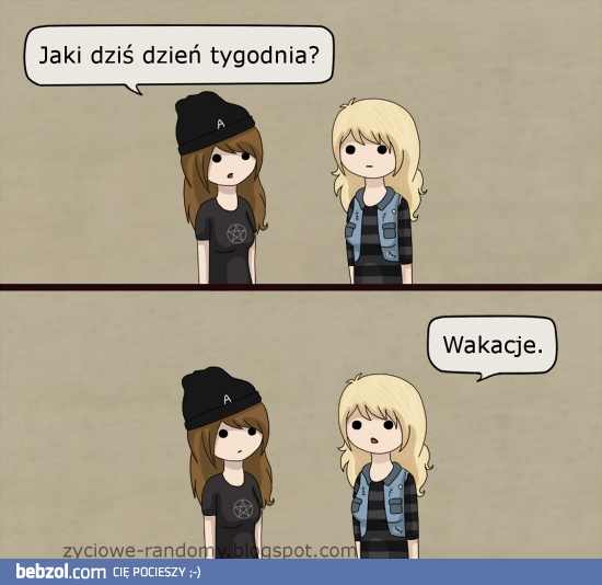 A wakacje spędzam tak