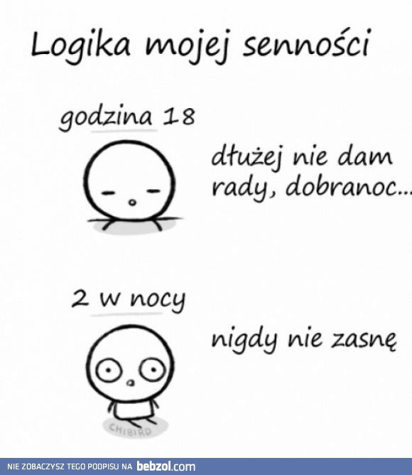 Logika mojej senności