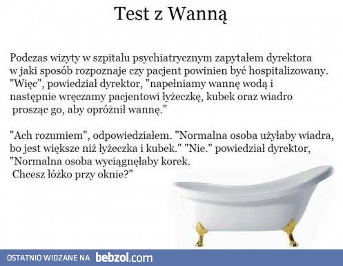 Test z wanną