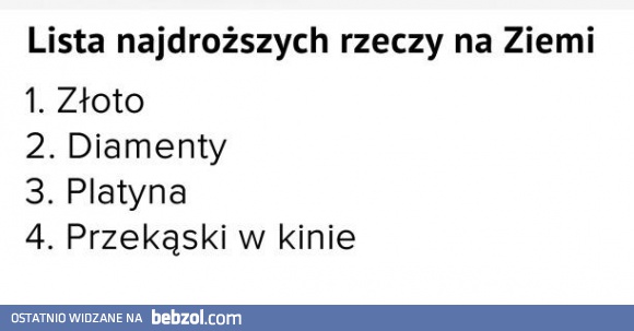 Najdroższe na ziemi