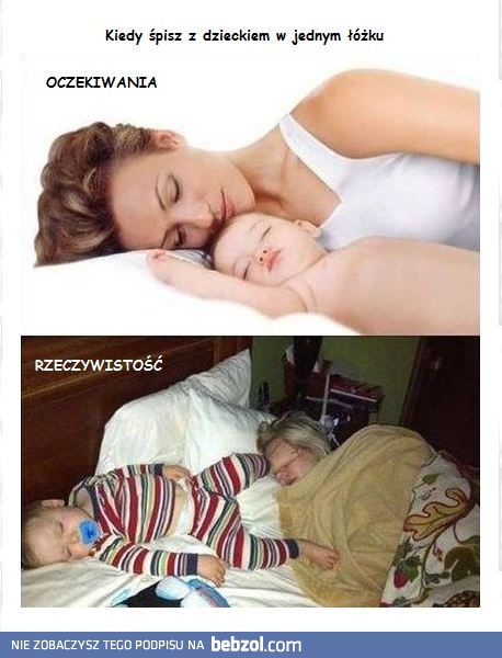Kiedy śpisz z dzieckiem w jednym łóżku