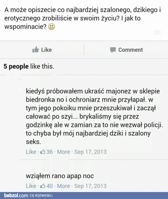 Coś szalonego w życiu