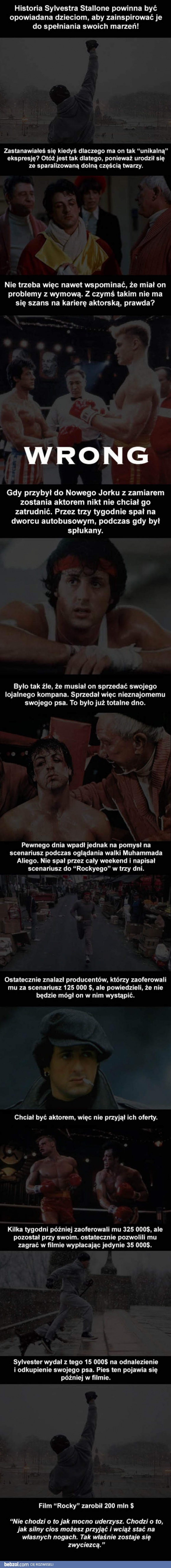 Sylvester Stallone się nie poddał