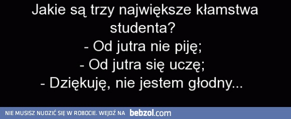 Kłamstwa studenta