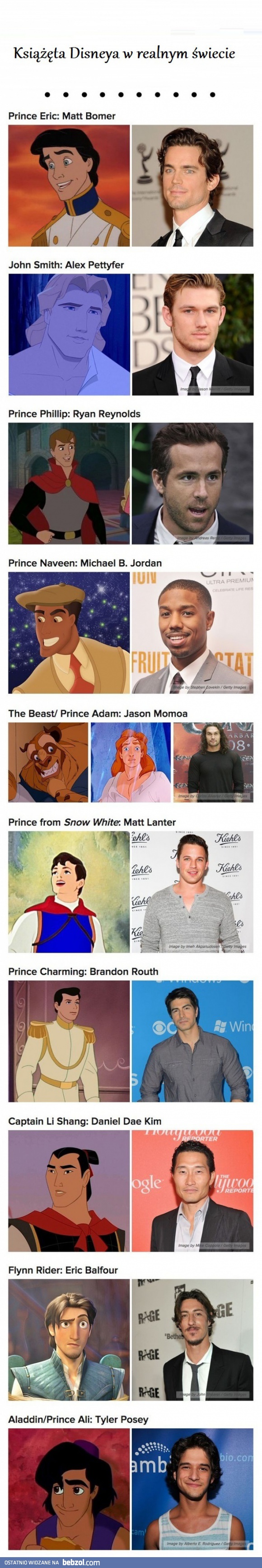 Książęta Disneya w realnym świecie