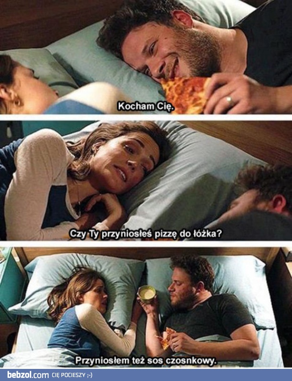 Pizza w łóżku