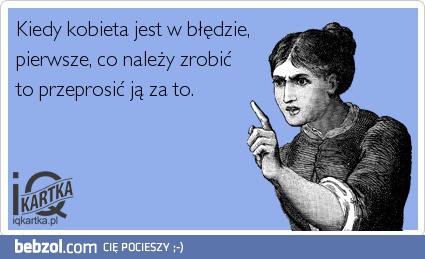 Kiedy kobieta jest w błędzie