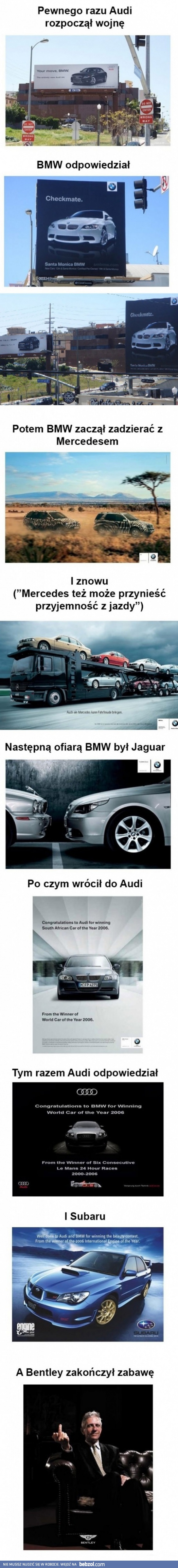 Reklamy Audi vs BMW