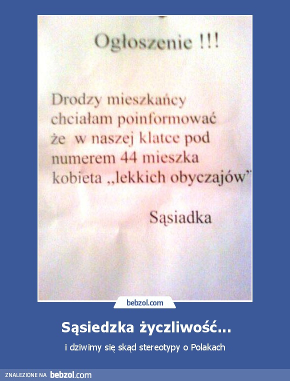 Sąsiedzka życzliwość...