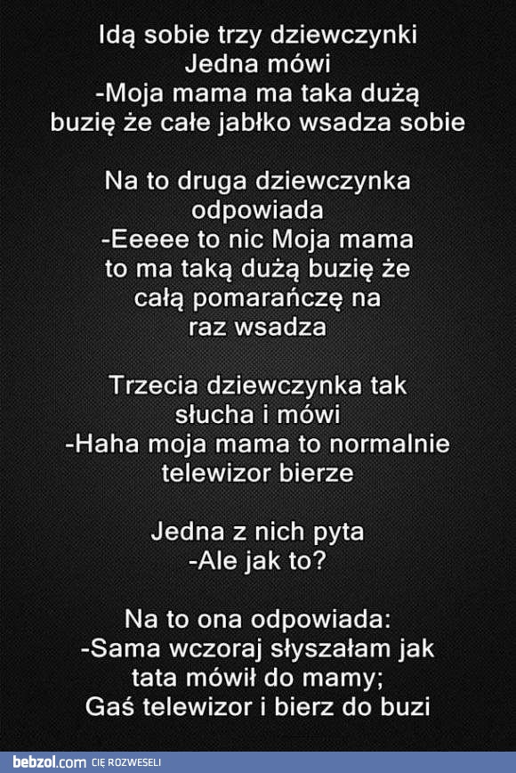 Idą sobie trzy dziewczynki