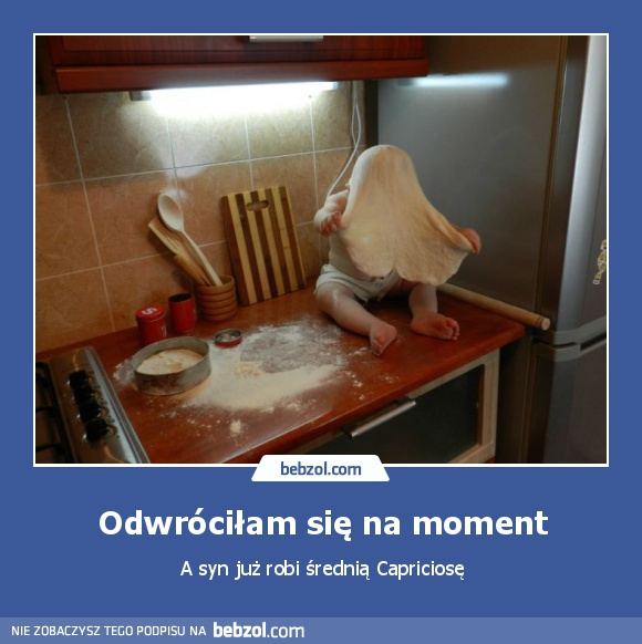 Odwróciłam się na moment