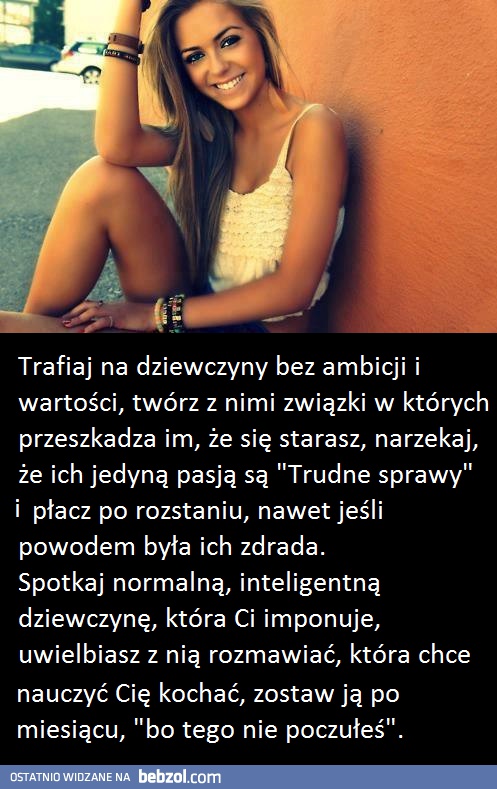 A potem narzekaj, ze trafiasz na 