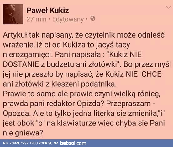  Kukiz mistrz