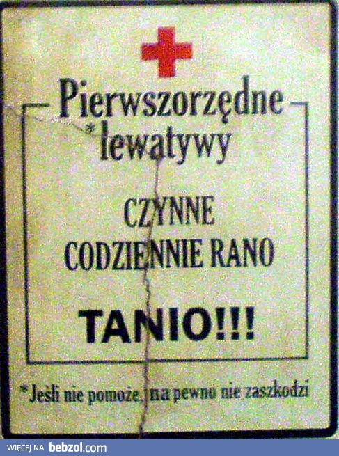 Tanio! Czynne codziennie rano